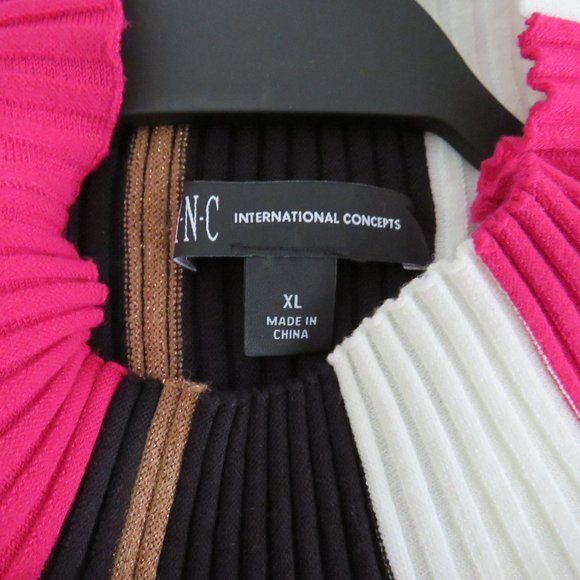 INC International Concepts XL Retro style knit top - Picture 3 of 8